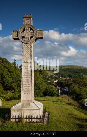 Church Stretton War Memorial, Church Stretton, Shropshire Foto Stock