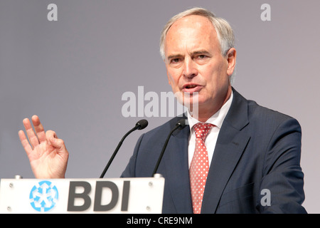 Hans-Peter Keitel, presidente del Bundesverband der Deutschen Industrie e.V., Federazione delle industrie tedesche, BDI, BDI giorno di Foto Stock