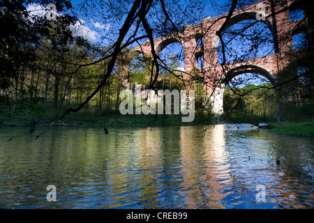 Ponte Eltertal vicino Jocketa, in Germania, in Sassonia, Vogtlaendische Schweiz Foto Stock