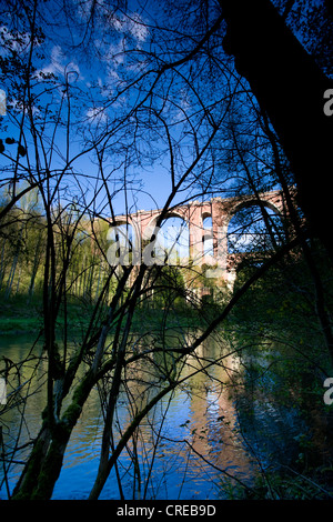 Ponte Eltertal vicino Jocketa, in Germania, in Sassonia, Vogtlaendische Schweiz Foto Stock