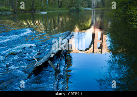 Ponte Eltertal vicino Jocketa, in Germania, in Sassonia, Vogtlaendische Schweiz Foto Stock