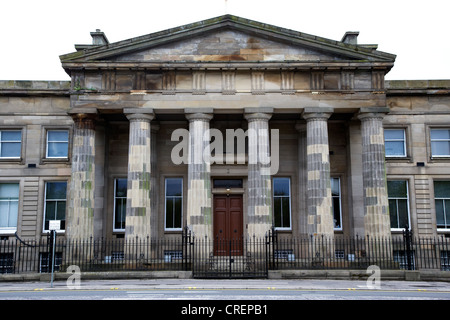 Il vecchio alta corte di edificio justiciary saltmarket Glasgow Scotland Regno Unito Foto Stock