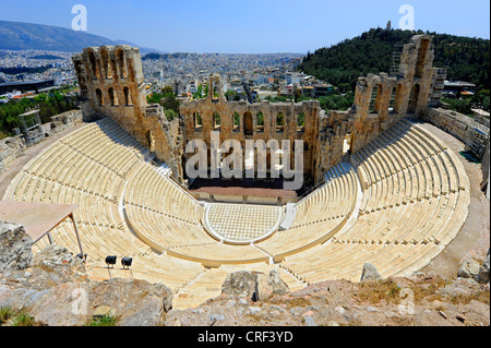 Teatro di Erode Attico ad Atene in Grecia Foto Stock