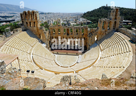 Teatro di Erode Attico ad Atene in Grecia Foto Stock