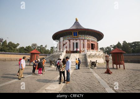 Imperial vault del cielo presso il Tempio del Paradiso park complesso, a Pechino, in Cina. Foto Stock