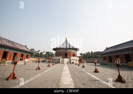 Imperial vault del cielo presso il Tempio del Paradiso park complesso, a Pechino, in Cina. Foto Stock