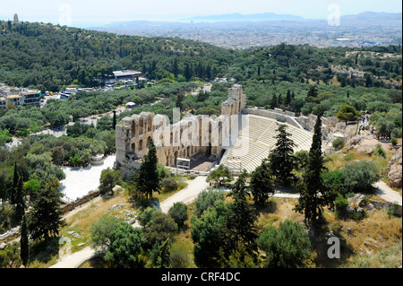 Teatro di Erode Attico ad Atene in Grecia Foto Stock