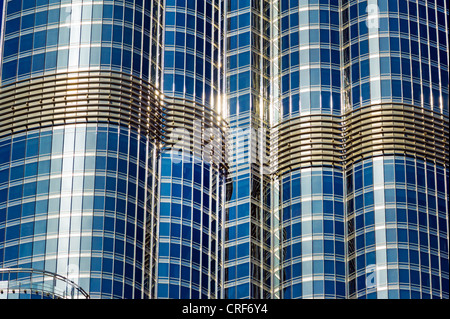 Il Burj Khalifa, Dubai, Emirati Arabi Uniti, Emirati Arabi Uniti più alto edificio torre Foto Stock