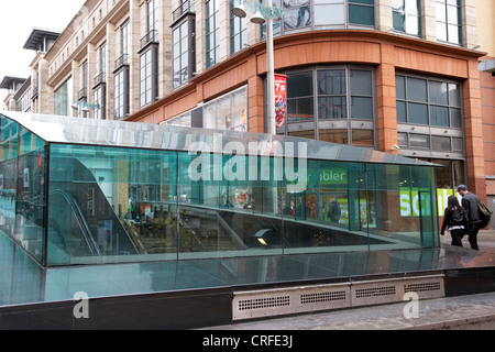 Ingresso a Buchanan Street Subway Glasgow Scotland Regno Unito Foto Stock