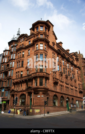 Ex Royal bank ha elencato la costruzione 140 142 St Vincent Street e 153 155 Hope Street Glasgow Scotland Regno Unito Foto Stock