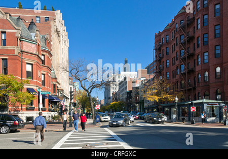 Newbury Street, Boston, Massachusetts, STATI UNITI D'AMERICA Foto Stock