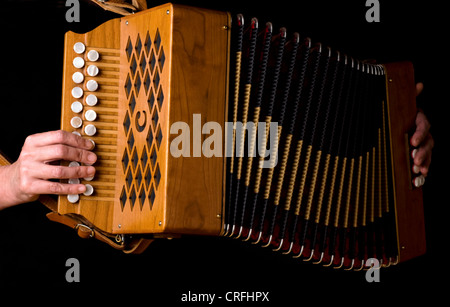 Italiano di fisarmonica diatonica Foto Stock