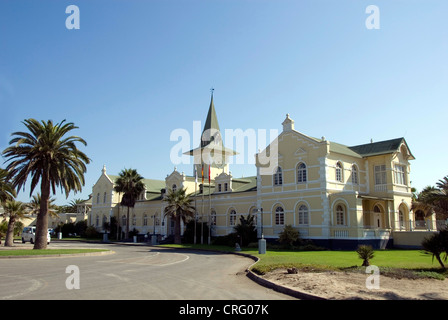 Hotel in ex Guglielmino Stazione Vecchia, Namibia, Swakopmund Foto Stock