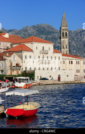 Città vecchia di Perast, Montenegro Foto Stock