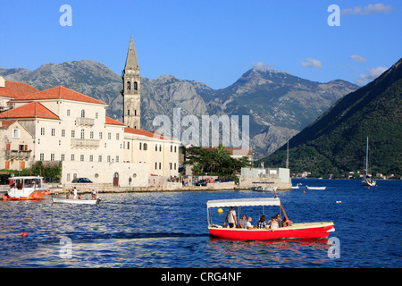 Città vecchia di Perast, Montenegro Foto Stock