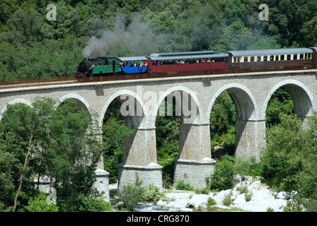 Treno a vapeur des Cévennes, France, Languedoc-Roussillon, Cvennes Foto Stock