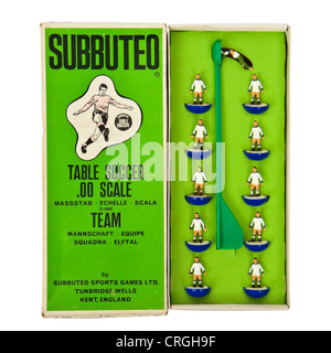 A partire dagli anni settanta Subbuteo® football team - Leeds United (1a) team pesante (207) Foto Stock