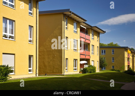 Nuovo alloggiamento estates vicino all'Accademia del Moncenisio, in Germania, in Renania settentrionale-Vestfalia, la zona della Ruhr, Herne Foto Stock