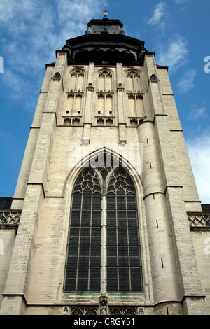 La cattedrale di Notre Dame de la Chapelle, Bruxelles, Belgio Foto Stock