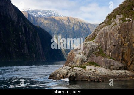 Scenario di Milford Sound, Nuova Zelanda Foto Stock