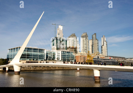 Puente de la mujer Puerto Madero Buenos Aires Argentina America del Sud Foto Stock