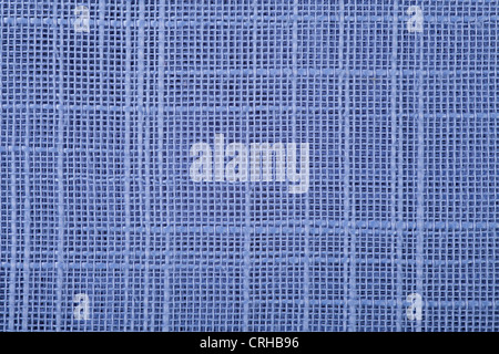 Griglia blu biancheria da pattern di Sfondo, Tela texture Foto Stock