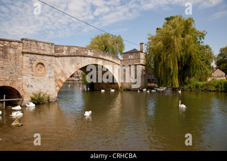 Halfpenny Bridge, Lechlade on Thames, Gloucestershire, Inghilterra, Regno Unito Foto Stock