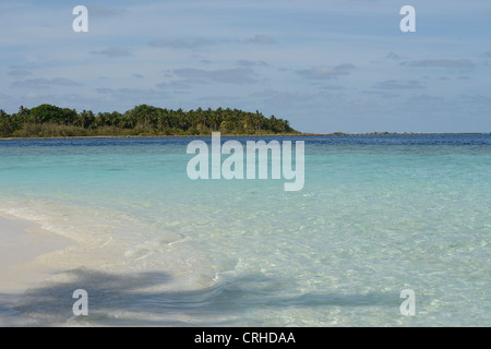 Isola di biyadhoo, Maldive Foto Stock