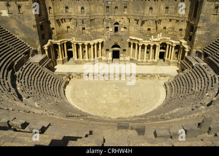 Teatro romano di Bosra, Siria Foto Stock