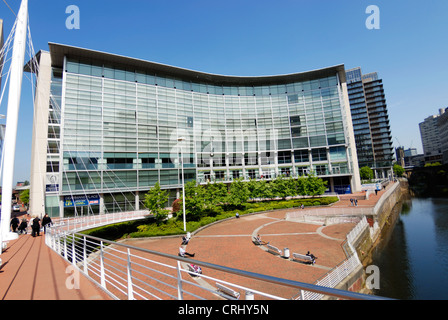 Il Lowry Hotel a Salford sulle rive del fiume Irwell. Foto Stock