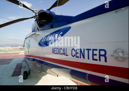 La Air Ambulance Service presso il Samsung Medical Center, Seoul, Corea del Sud. Foto Stock