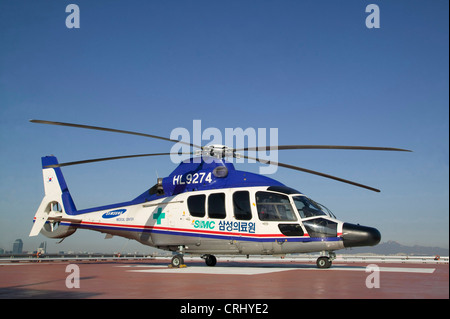 La Air Ambulance Service presso il Samsung Medical Center, Seoul, Corea del Sud. Foto Stock