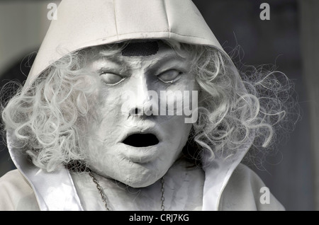 Scary carnevale costume di carnevale di Lucerna, Svizzera, Lucerna Foto Stock