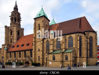 Kilians chiesa, una chiesa gotica nella città di Heilbronn, Germania Baden-Wuerttemberg Foto Stock