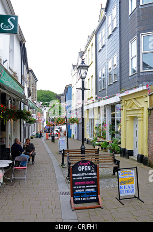Caffè nel centro della città di Bodmin, Cornwall, Regno Unito Foto Stock