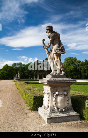 Il giardino nel castello di Slavkov - Austerlitz vicino a Brno, Repubblica Ceca Foto Stock