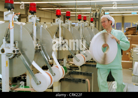 Amburgo, produzione a BSN medical GmbH & Co. KG (eg Elastoplast) Foto Stock