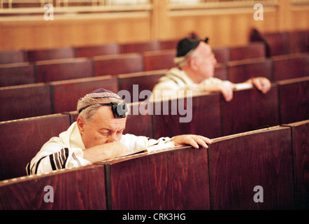 Gli ortodossi del culto ebraico a Berlino Foto Stock