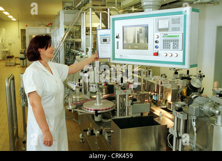 Amburgo, produzione di Beiersdorf AG (eg Nivea) Foto Stock