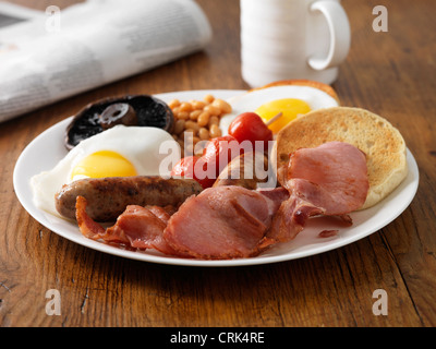 Piastra della prima colazione inglese Foto Stock