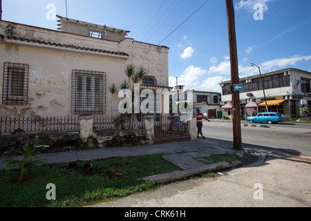 Angolo di strada nella Città dell Avana, Cuba. Foto Stock