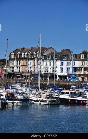 Una vista di Ilfracombe Harbour Devon UK Foto Stock