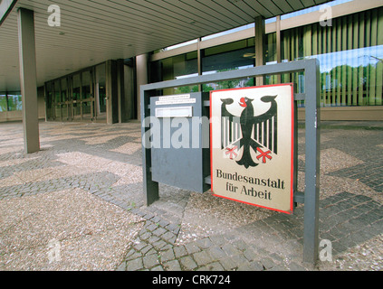 Ingresso principale dell'Ente federale per il lavoro Foto Stock