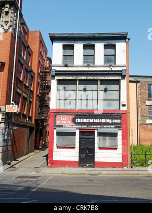 Chiuso il negozio in Shudehill Northern Quarter Manchester REGNO UNITO Foto Stock