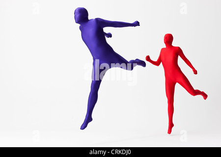 Matura in body jumping Foto Stock