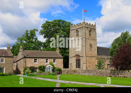 St Romald la Chiesa, Romaldkirk, Teesdale, County Durham, Inghilterra, Regno Unito. Foto Stock