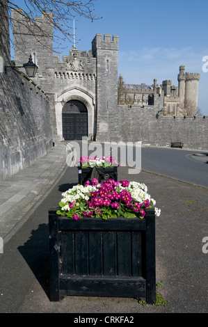 Castello di Arundel gate (non più in uso come un ingresso) è la High Street Lodge in Arundel,West Sussex, Regno Unito Foto Stock