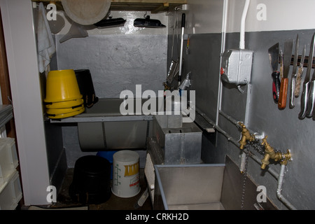 Potato chipping attrezzatura della camera Foto Stock