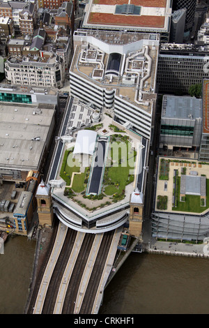 Vista aerea di Cannon Street Station, London EC4 Foto Stock