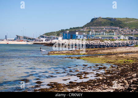 Weymouth e Portland National Sailing Academy, Portland Harbour, Weymouth Dorset, England, Regno Unito Foto Stock